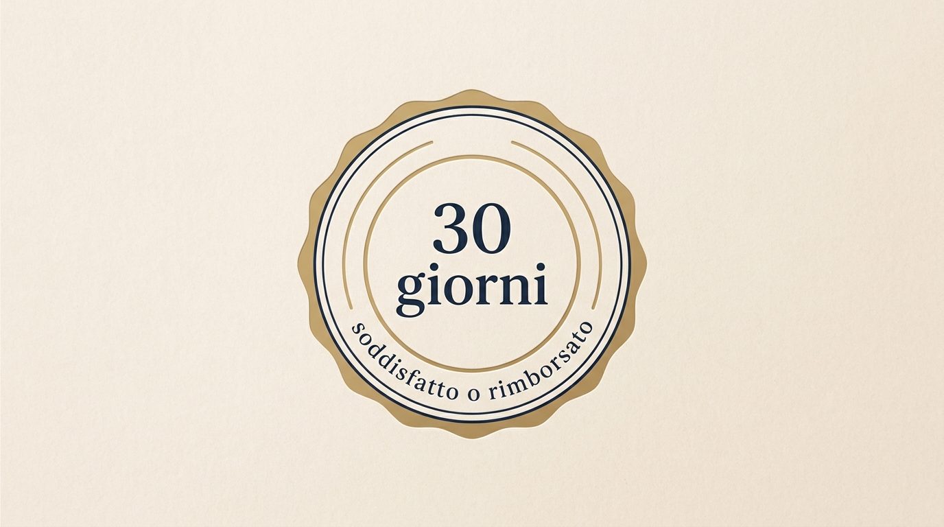 Garanzia 30 giorni MetodoHost · sigillo dorato